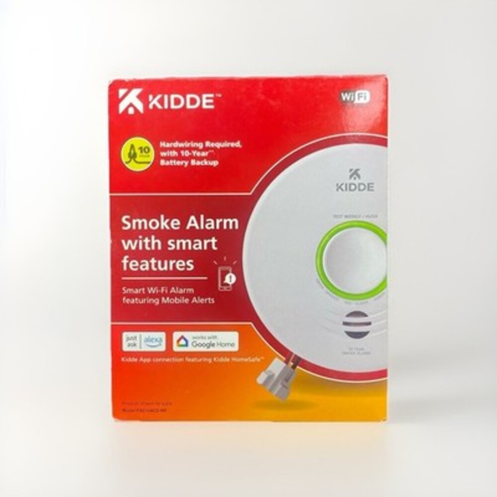 Kidde‎ WiFi Smart Smoke Alarm Hardwired Alexa Google Voice Alert P4010ACS-WF